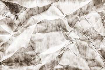 Crumpled Sepia Paper with Vintage Aesthetic