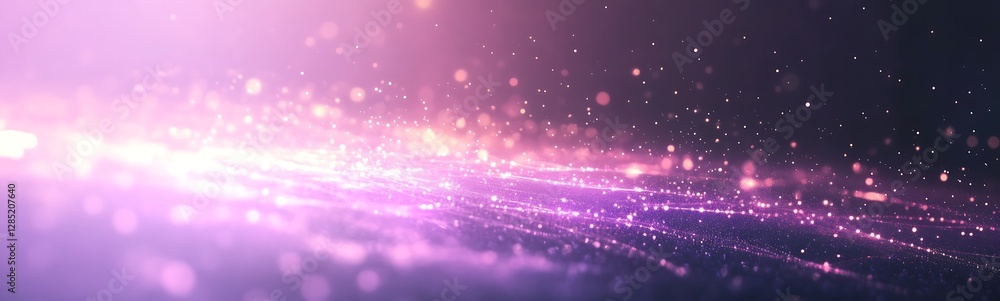 Poster vibrant abstract background featuring sparkling lights and soft colors in a dreamy atmosphere.