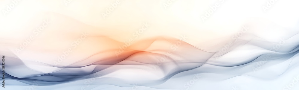Leinwandbilder abstract soft waves in pastel colors creating a serene and calming atmosphere.