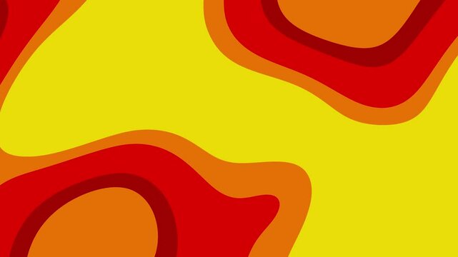 Abstract pattern in red orange and yellow, suitable for backgrounds, packaging design, textiles, and vibrant graphic designs with a warm palette. animation