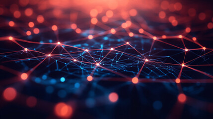 A shot of the network backbone in a server farm, showcasing neatly organized cables and switches, symbolizing the complex connectivity behind seamless data transfer in modern technology.
