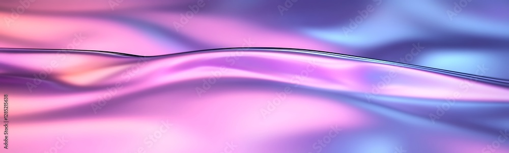 Leinwandbilder A smooth gradient of pastel colors creating a serene, abstract wave effect.