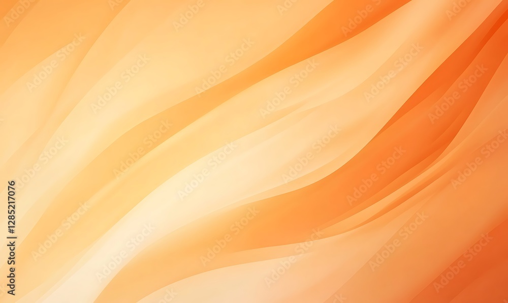 Poster soft orange waves create a warm and inviting abstract background.