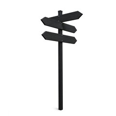 blank street sign