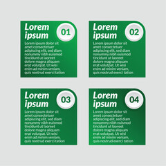 green infographic template design concept for business presentation banner workflow, flow chart, layout, process diagram and how it work eps 10	