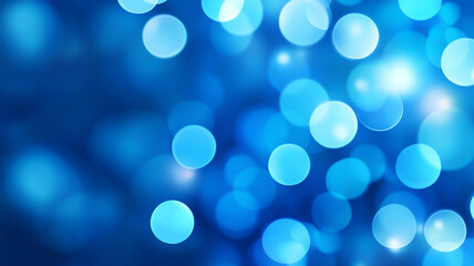 Fototapeta premium Dreamy blue bokeh lights create soft, ethereal atmosphere, perfect for backgrounds