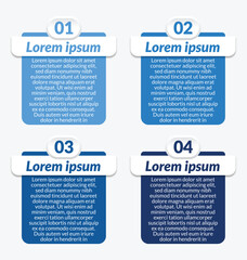 Blue box infographic and comparison template design concept for business presentation banner workflow, flow chart, layout, process diagram and how it work	