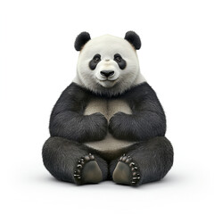 Adorable Panda Bear Sitting