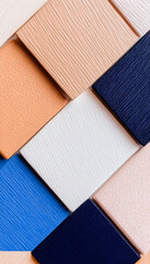 Fototapeta premium Colorful textured squares, diagonal pattern, abstract background, design element