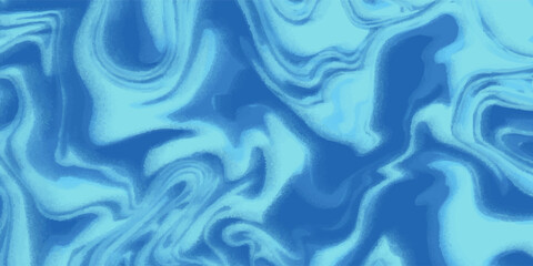 Fototapeta premium Blue wavy lines abstract background. Trendy psychedelic retro style backdrop. Waves, swirl and twirl pattern. Twisted distorted vector texture. Y2k aesthetic design
