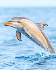 Dolphin leaping ocean wave nature wildlife