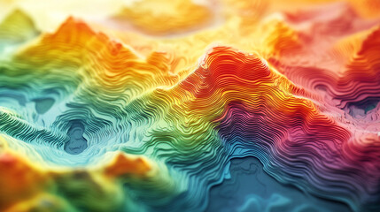 A detailed GIS geodata map showcasing intricate layers of geographic information, emphasizing topographical features, ideal for spatial analysis and geospatial projects in modern official colors.

