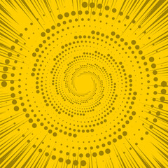 yellow concentric circles