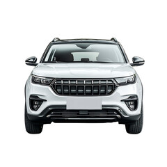 High Performance Silver SUV Isolated on Transparent Background