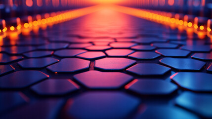 Obraz premium A modern manufacturing system incorporating advanced technology, showcasing robots, automation, and digital interfaces to symbolize innovation, efficiency, and progress in the industrial sector