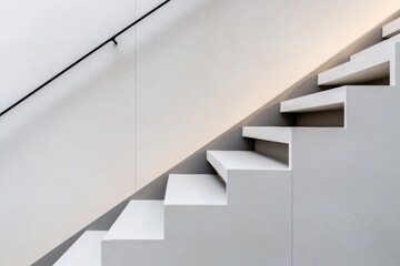 Minimalist Under-Stairs Storage White Cabinets with Black Hardware in Modern Home Interior - Real Estate and Home Organization Trends 2023