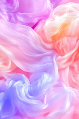 Pastel fabric swirls, soft texture, abstract background, design resource