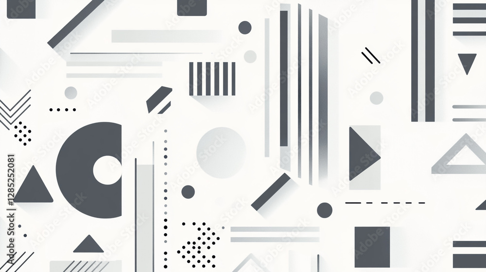 Poster abstract design showcase intricate by contrasting monochrome textured, white pattern forming modern 