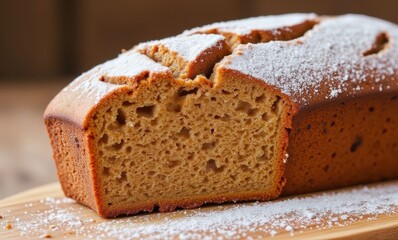 Delicious freshly baked loaf of bread