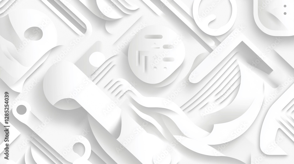 Poster abstract design showcase intricate by contrasting monochrome textured, white pattern forming modern 