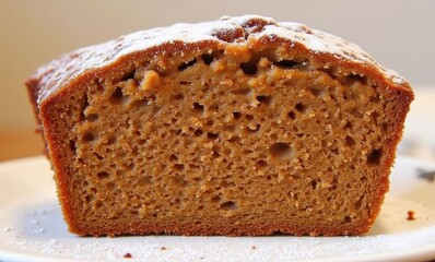 Freshly baked gingerbread loaf