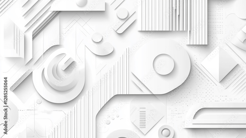 Poster abstract design showcase intricate by contrasting monochrome textured, white pattern forming modern 
