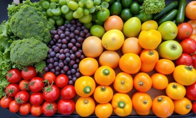 Colorful assortment of fresh vegetables