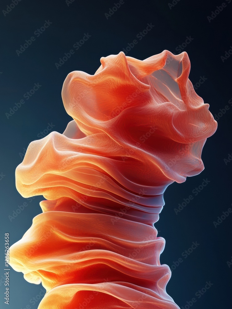 Poster immersive optical art installations abstract luminescent red smoke sculpture for innovative event de