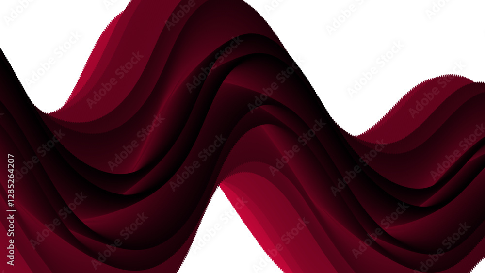 Poster Abstract wave background paper cut style. Swirl and wavy Creative Background Design. blur fluid gradient Template Design for Luxury Concept. Smooth bright flow isolate on white background