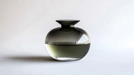 bottle of perfume on white background