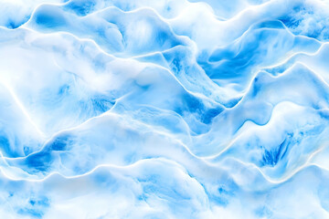 Fototapeta premium Abstract blue and white wave texture background