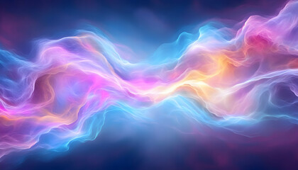 Fototapeta premium Abstract colorful waves flowing, cosmic energy, nebula background, website design