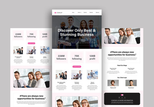 Business Email Newsletter Template Layout