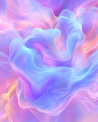 Obraz premium Abstract pastel swirls, dreamy background, design element