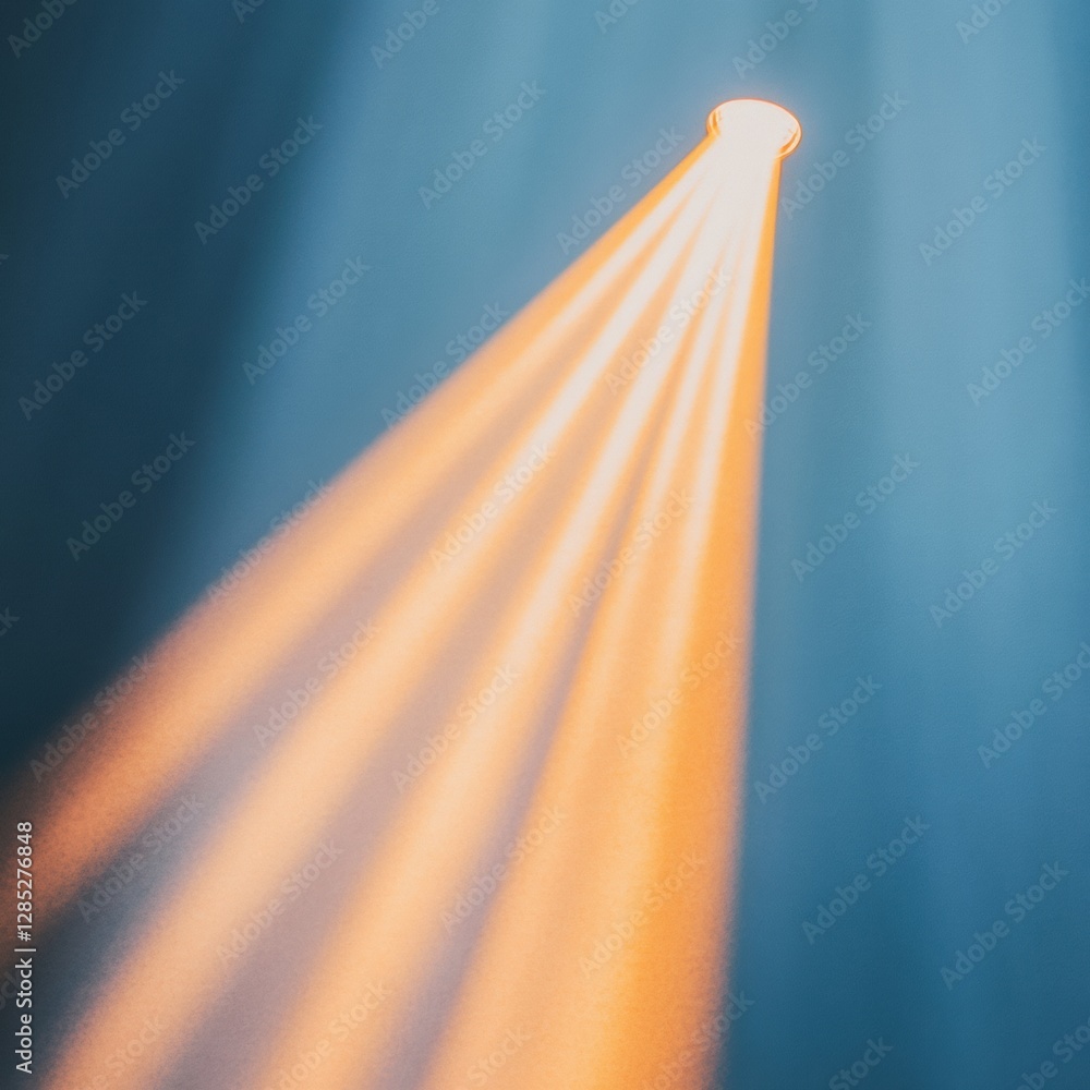 Poster dynamic event lighting dramatic spotlights captured in minimalist style on stage enhance corporate p