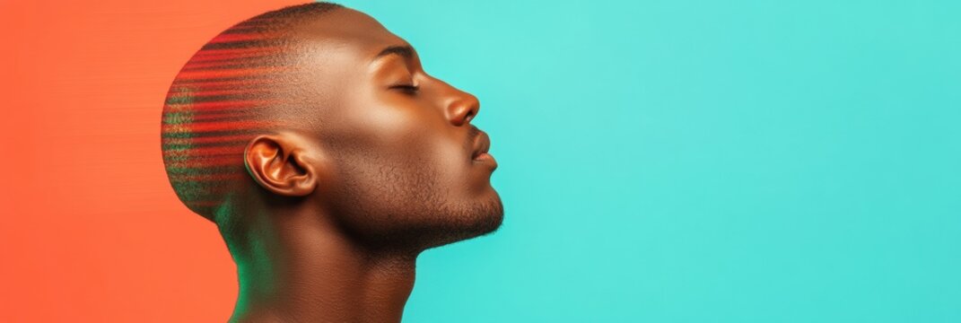 Dynamic Athletic Visualization Sprinter Stance on Gradient Background - High-Definition Sports Content for Performance Marketing and Health Tech Applications