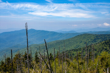 mountain landscape with blue sky