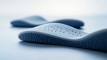 Foot health with wearing orthopedic insoles. Featuring support and alignment