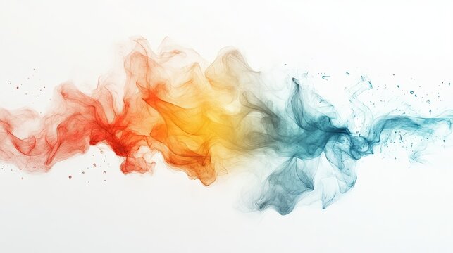 Abstract watercolor branding design, vibrant hues, unique expressions, ideal for creative projects, modern and engaging visual identity