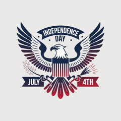 vector T shirt printable design for Independence Day &ndash; July 4th Celebrate Freedom, usa flag 

