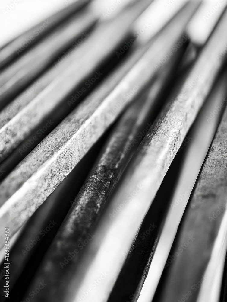 Leinwandbilder industrial aesthetic display metallic textures in precision tool layout for engineering insights and