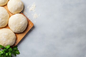 Rustic Artisan Bread Making Flour-Dusted Surface with Rising Dough on Wood Cutting Board - Culinary Craft Content for Modern Bakery Marketing and Skillful Food Styling