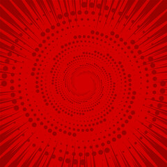 red spiral background