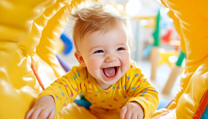 Happy baby crawling play tunnel, indoor playground