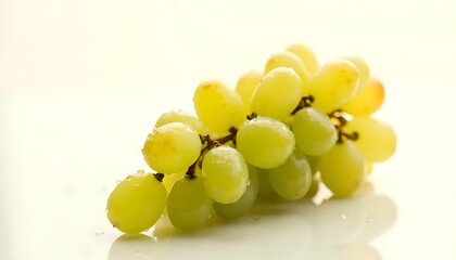 Fresh Green Grapes Close-up Food Photography High Definition