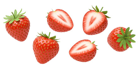strawberry isolated on white background