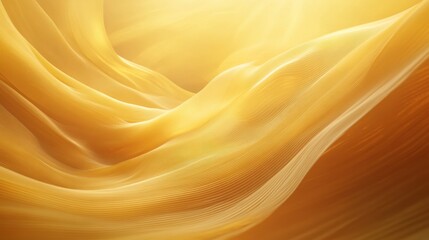 Golden Flow: Abstract Waves of Light and Texture in a Warm Ambient Space