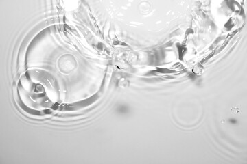 Clear Water Ripples and Droplets Creating Beautiful Patterns