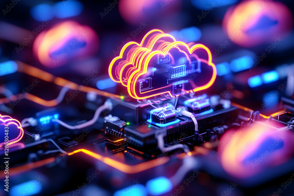 Poster neon cloud computing data center network