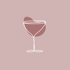 vector illustration of a cocktail